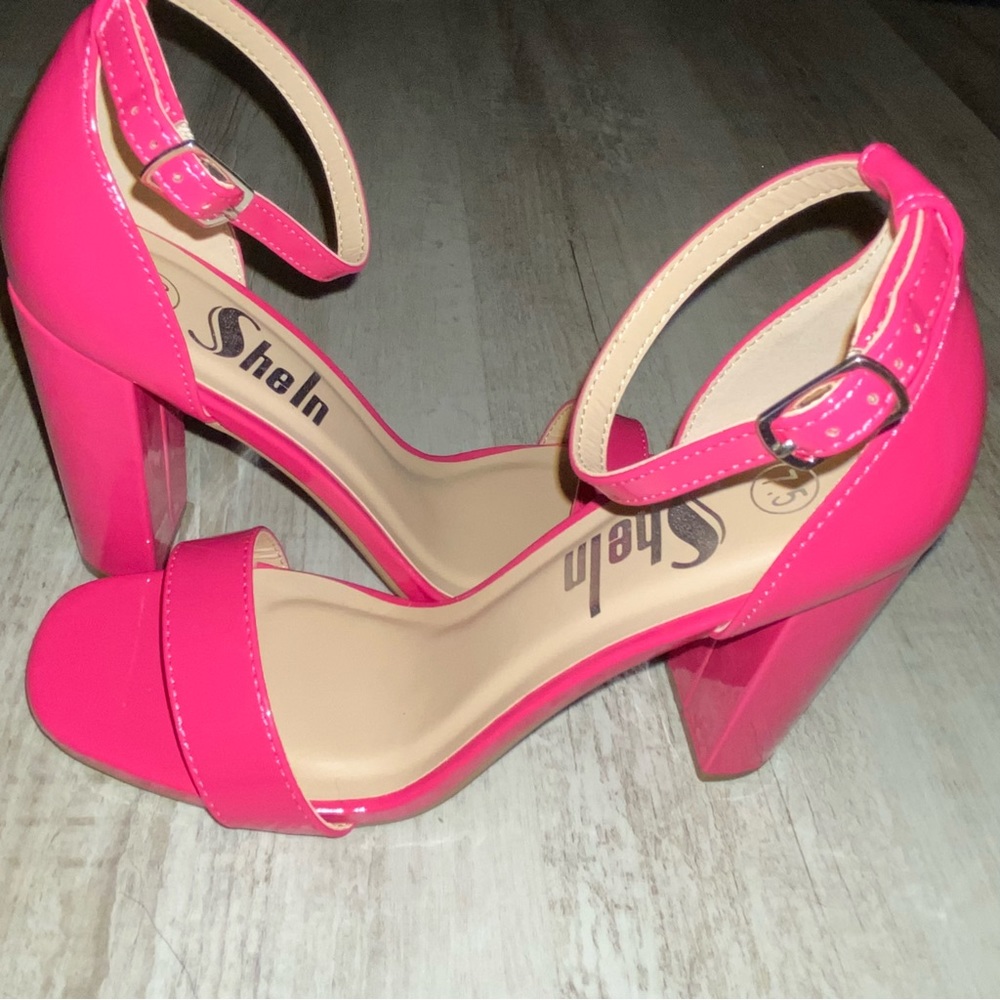 Pink high heels